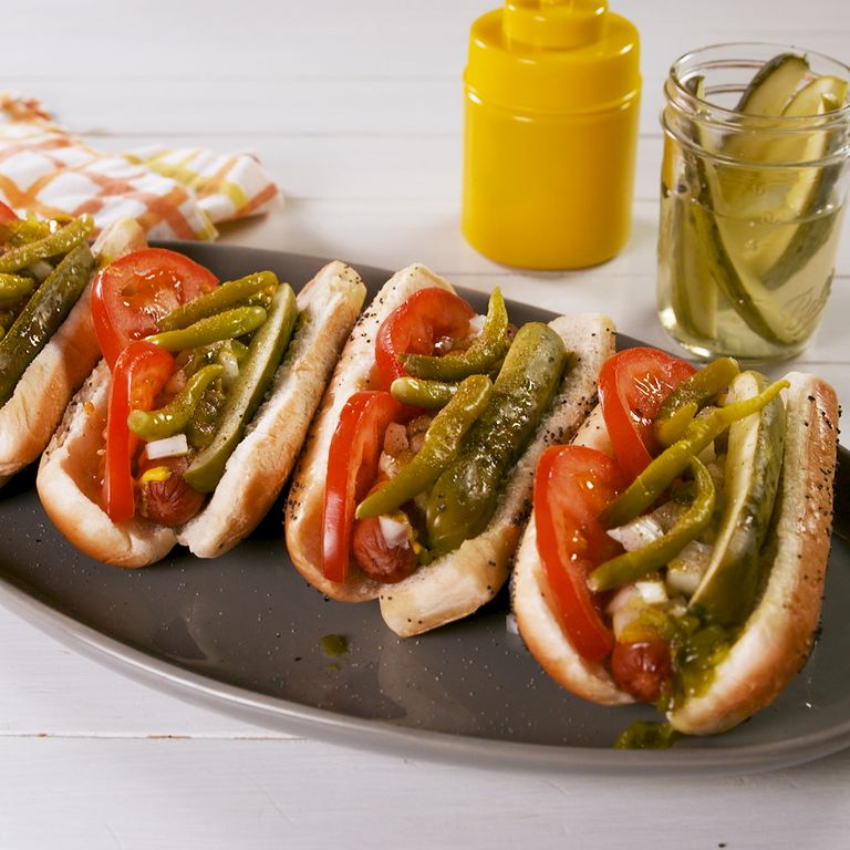 Chicago Style Hot Dogs.