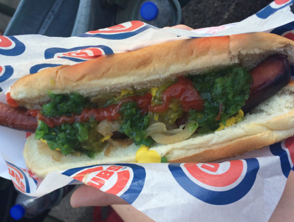 Wrigley Field Chicago Dog.