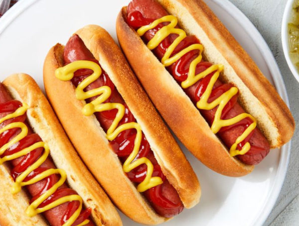 Delish Air Fry Hot Dogs.