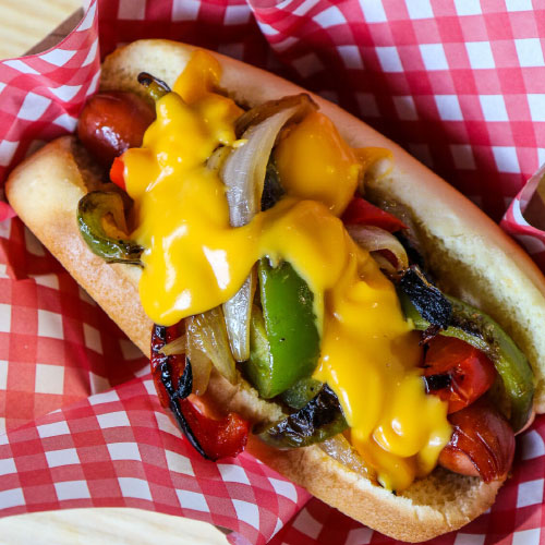 Philly Cheesesteak Dog