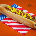 hotdog with bun.
