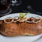 Sausage sandwich.