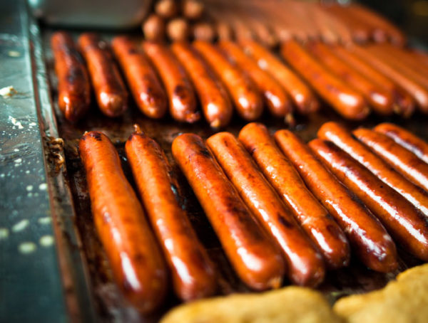 Kosher hot dogs.