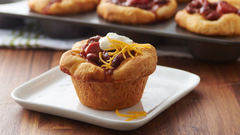 Chili Cheese Hot Dog Cups