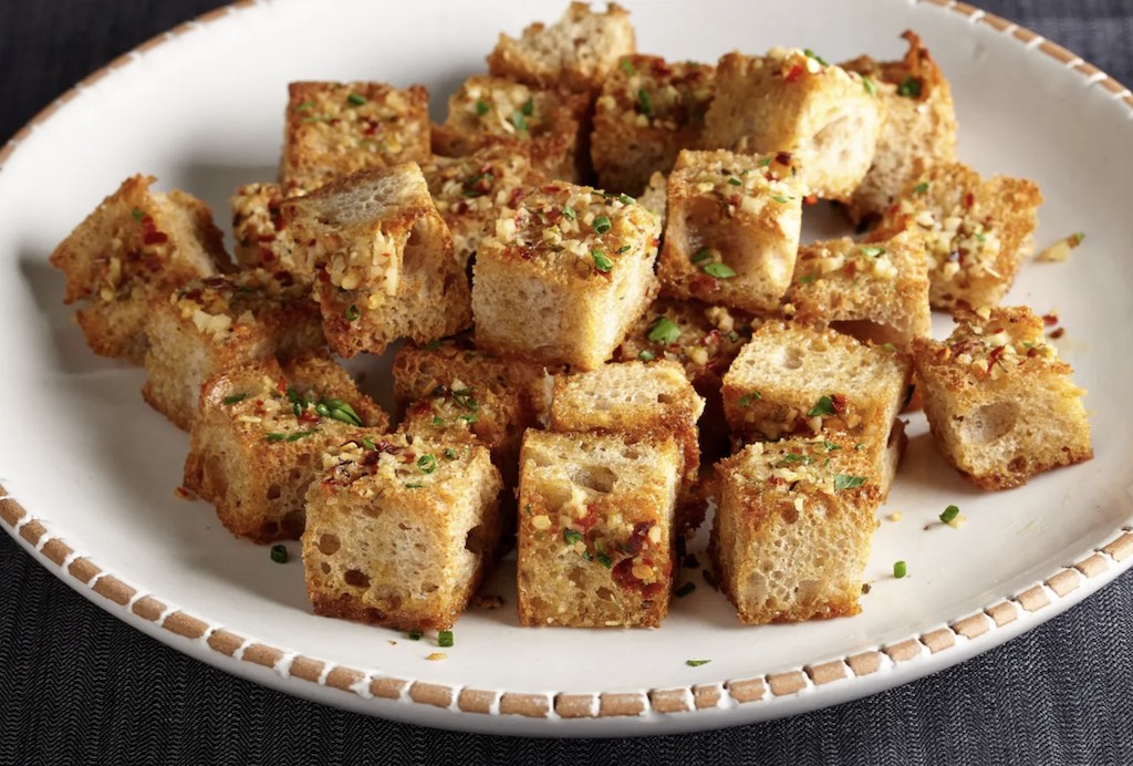 Hot Dog Bun Croutons