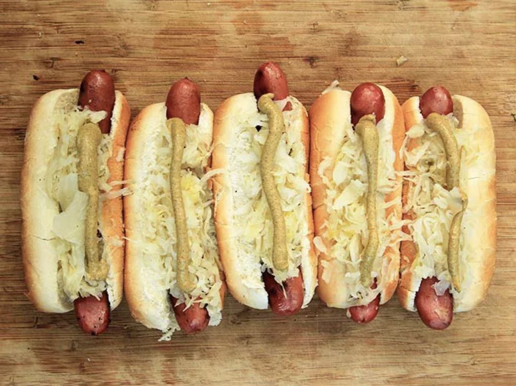 Sauerkraut Hot Dog