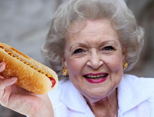 Betty White Hot Dog.