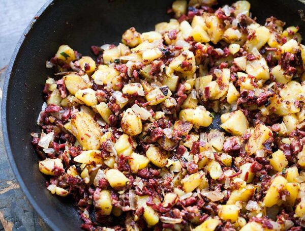 Leftover Hot Dog Hash.