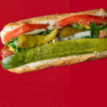 Alligator Style Hot Dog.