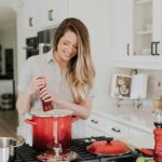 Woman Making Hot Dog Stew.