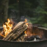 Cooking Campfire Hot Dogs.